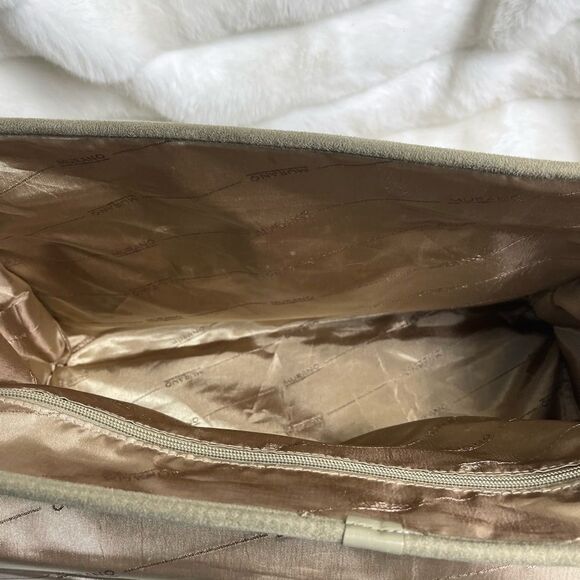 Murano travel weekender bag olive green polyester and beige gold tone hardwares - Picture 10 of 14